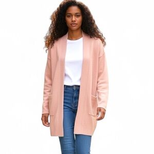 Express Blush Open Front Cardigan